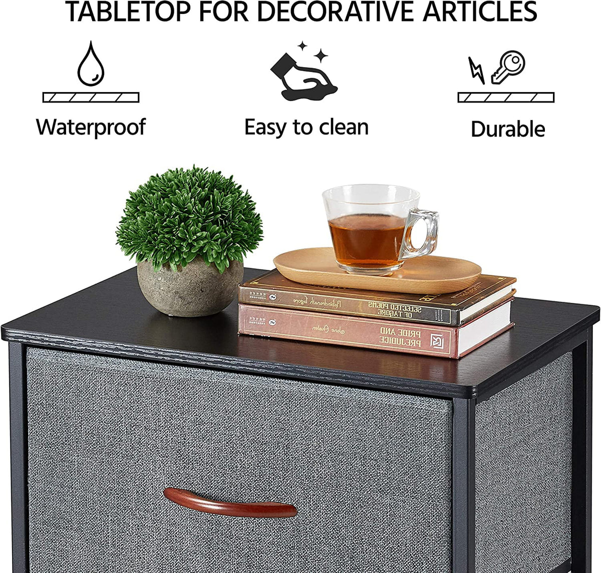 4 Drawer Fabric Storage Tower Organizer Y35605