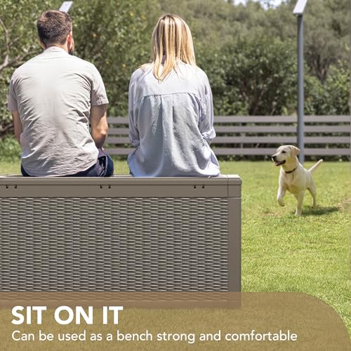 100 Gallon Waterproof Resin Deck Box P17773