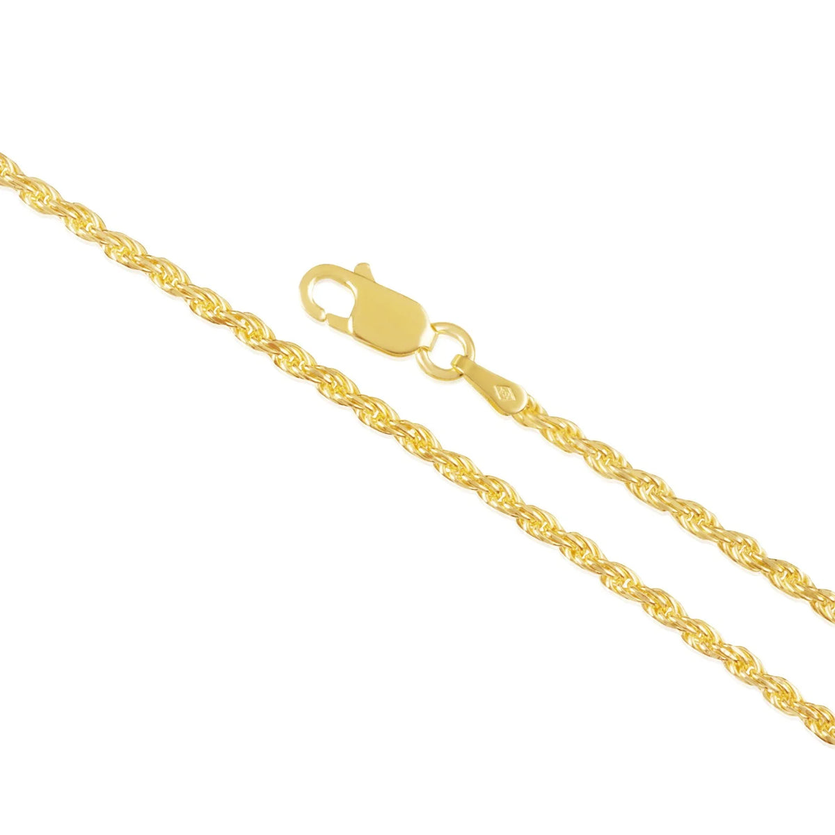 18 Inches Gold Plated Rope Chain Necklace S530327