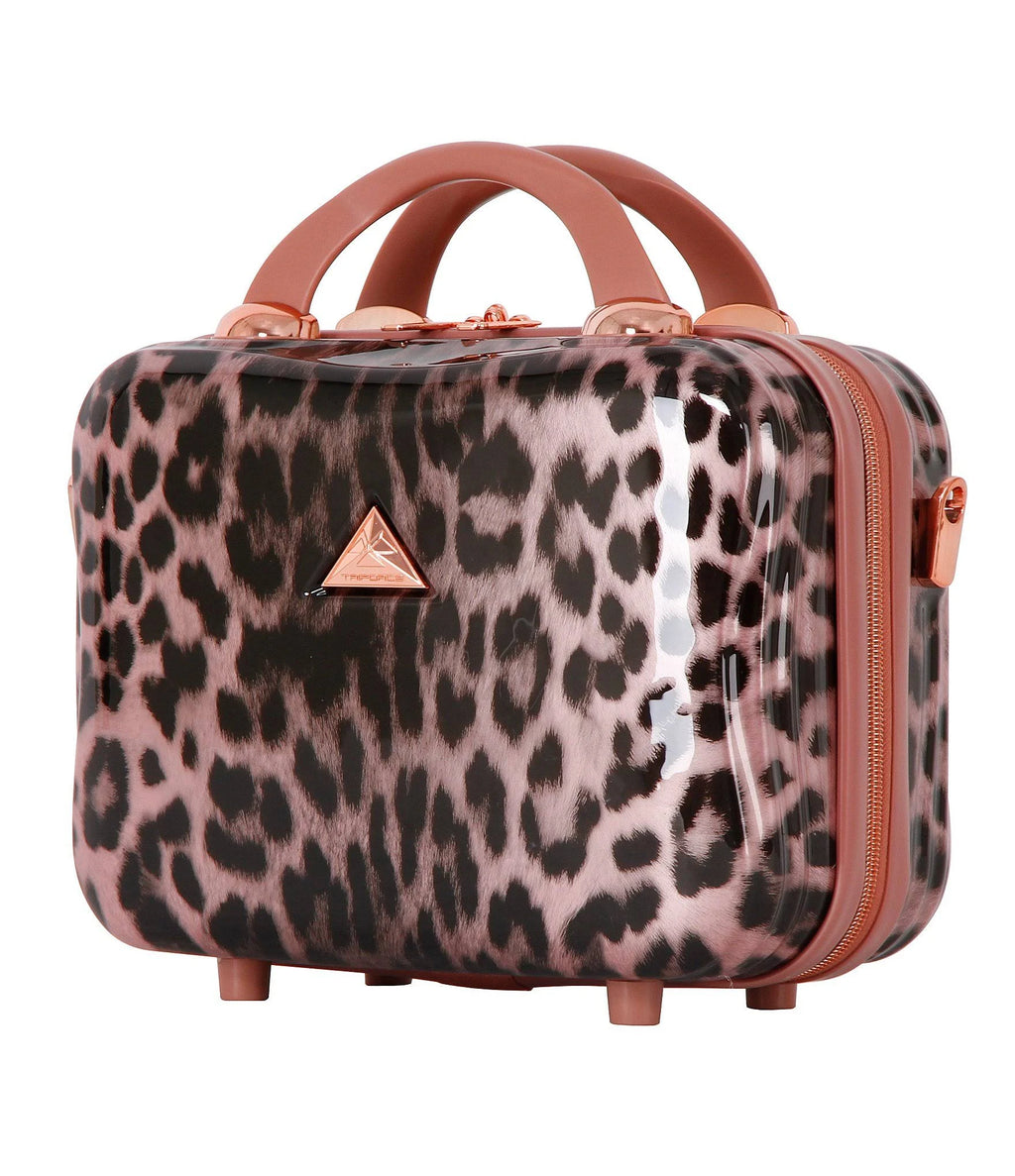 Rose Gold Cheetah Print Beauty Case Q2068