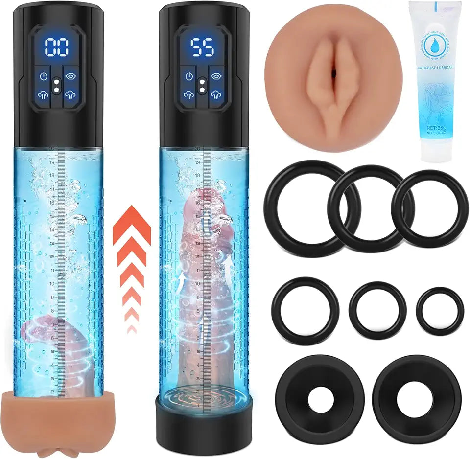 Electric Penis Pump with 4 Pressure and 3 Suction Modes X9911