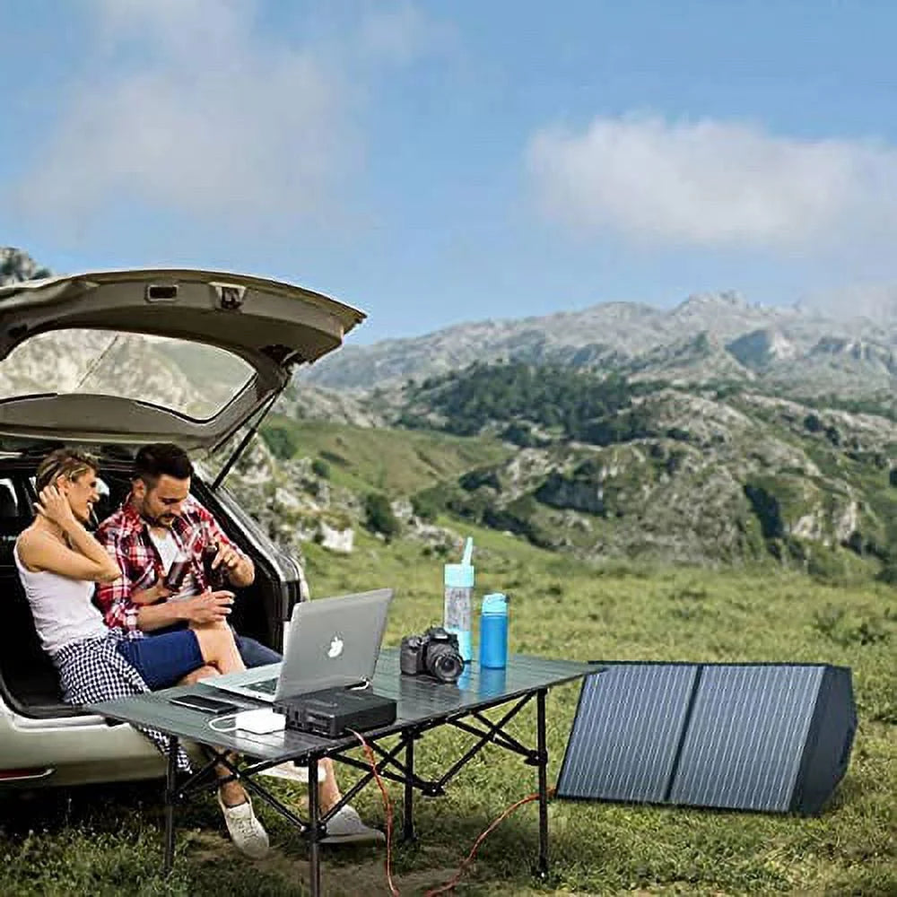 200W 154Wh Portable Power Station with 100W Foldable Solar Panel X898