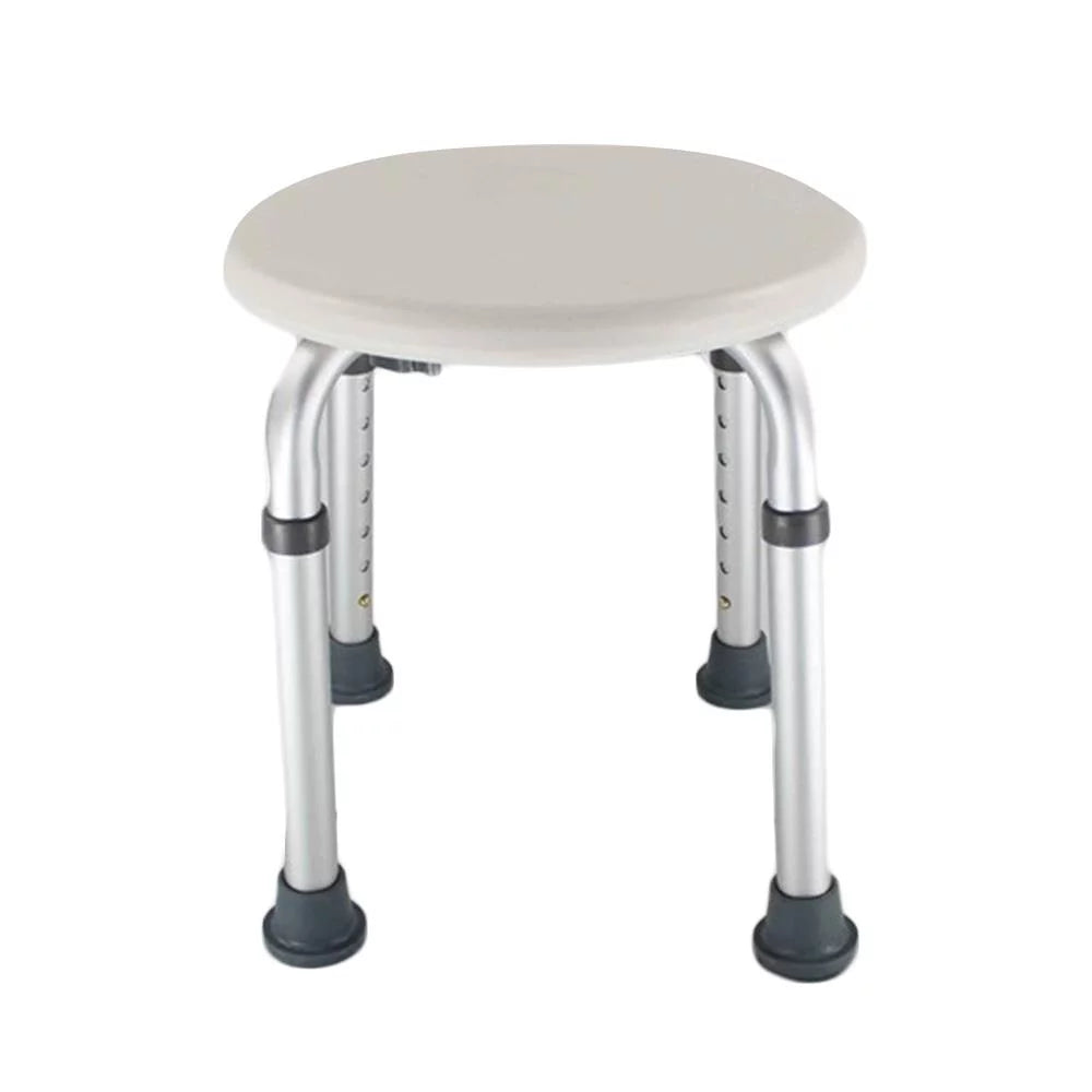 Adjustable White Bath Shower Stool Seat O533409
