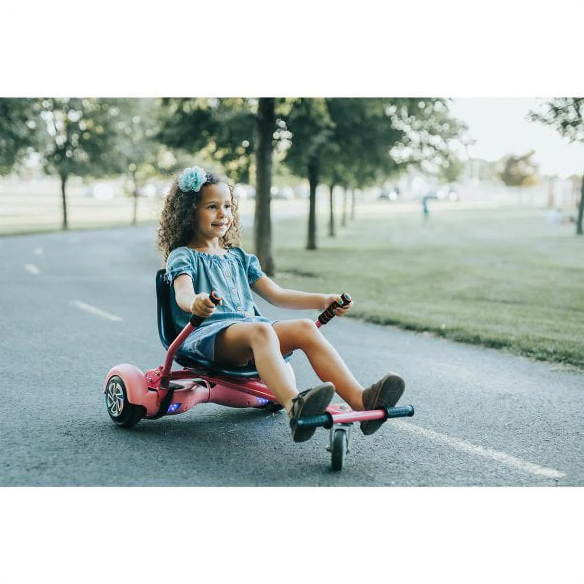 Blue Hoverboard Go Kart Attachment W926