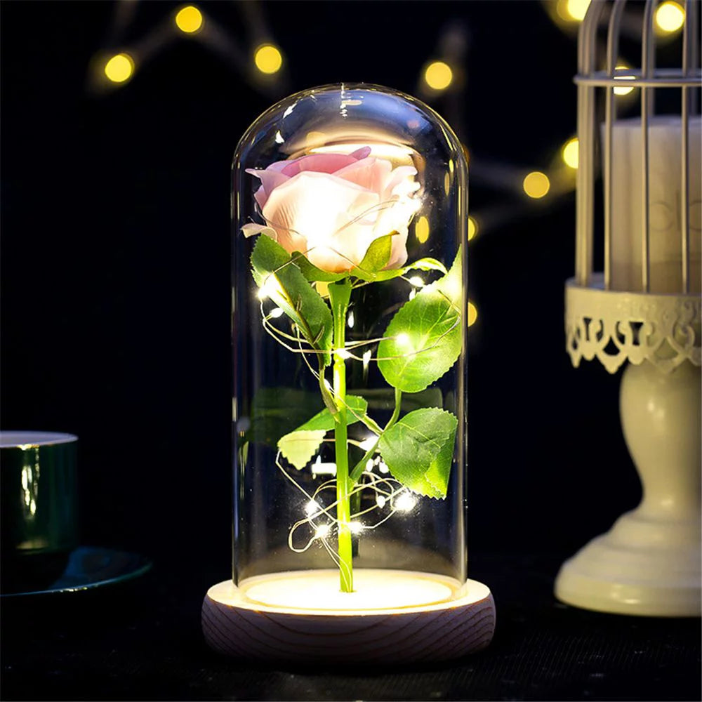 Artificial Flower Rose with Light Night Light C67500