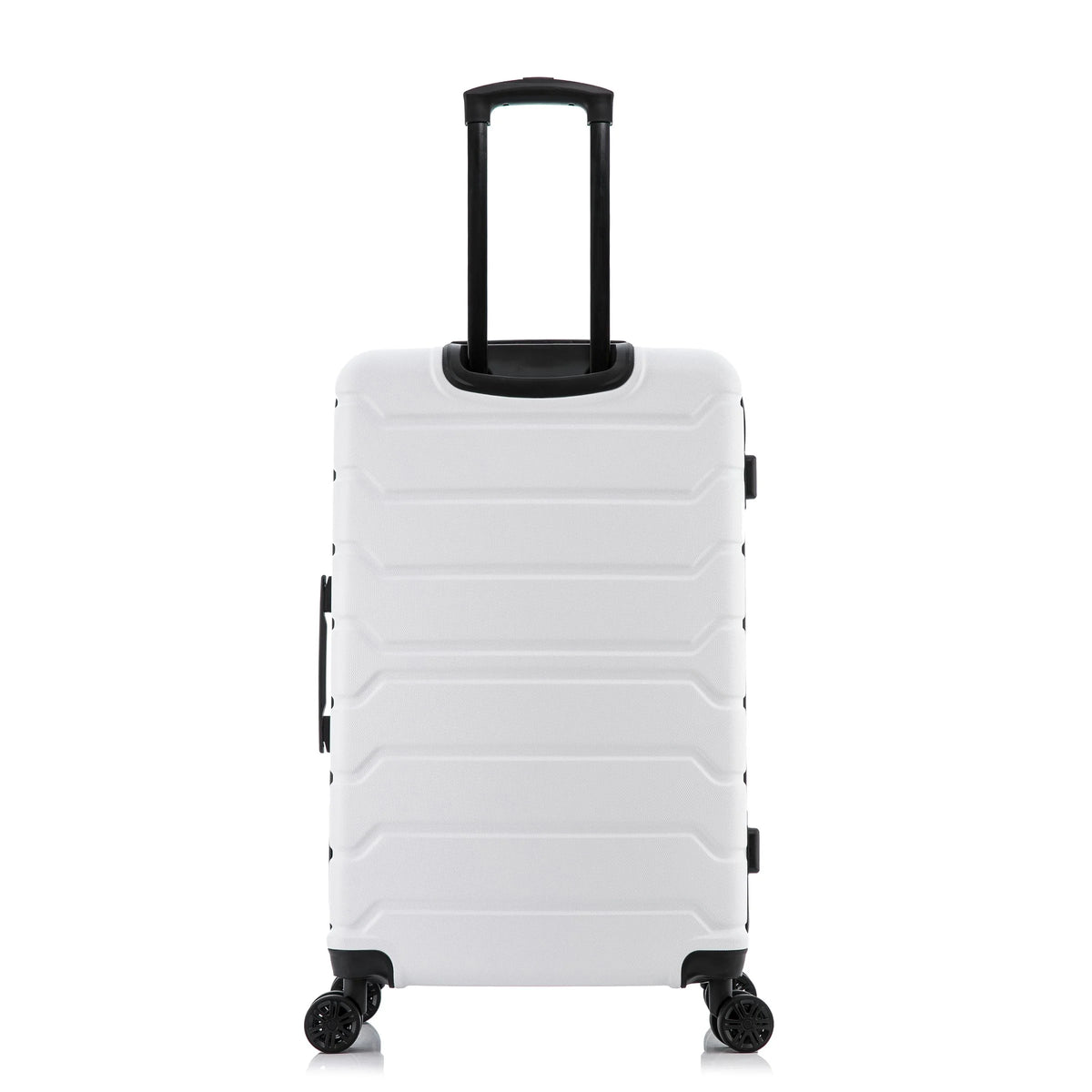 28" White Hardside Lightweight Luggage with Spinner Wheels M4804