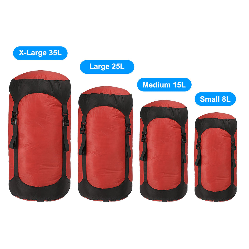 Red 25L Waterproof Compression Stuff Sack I7059