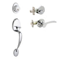 Polished Stainless Left Handleset with Lever I164358