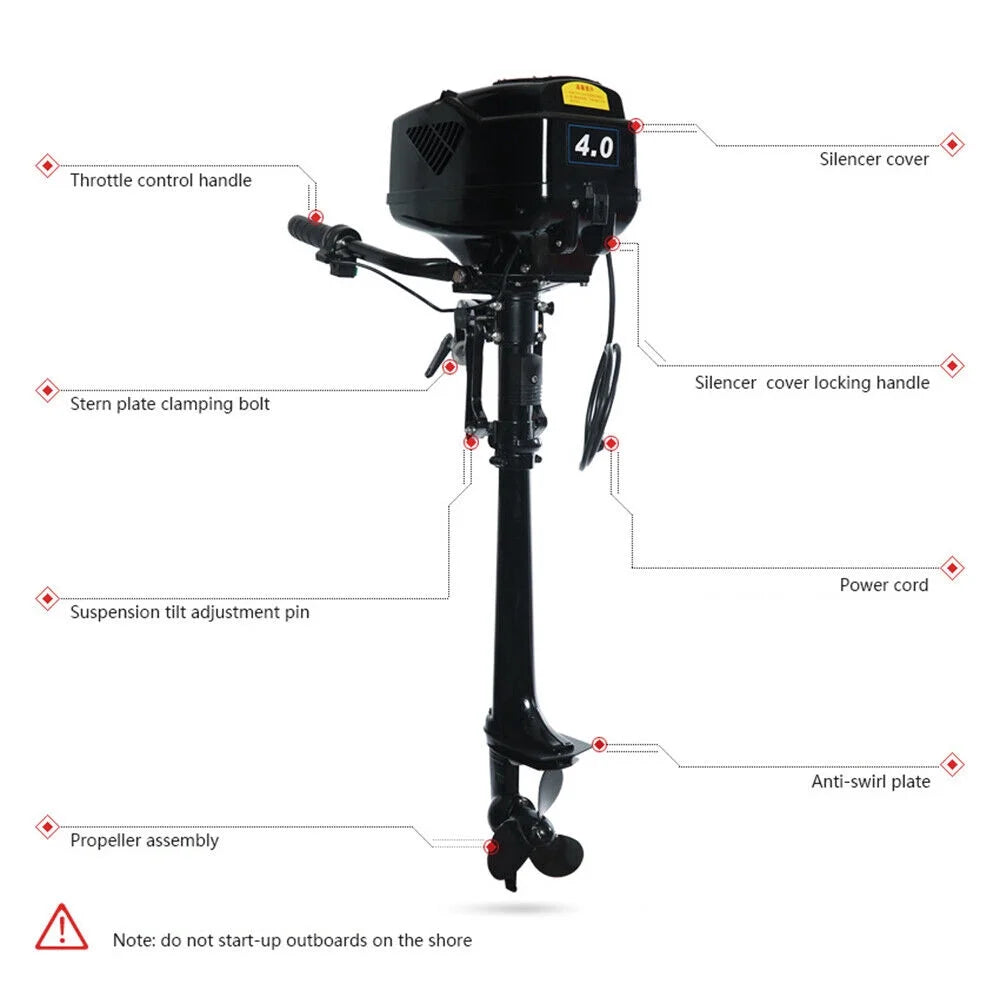 48V Brushless Electric Outboard Trolling Motor Z45928