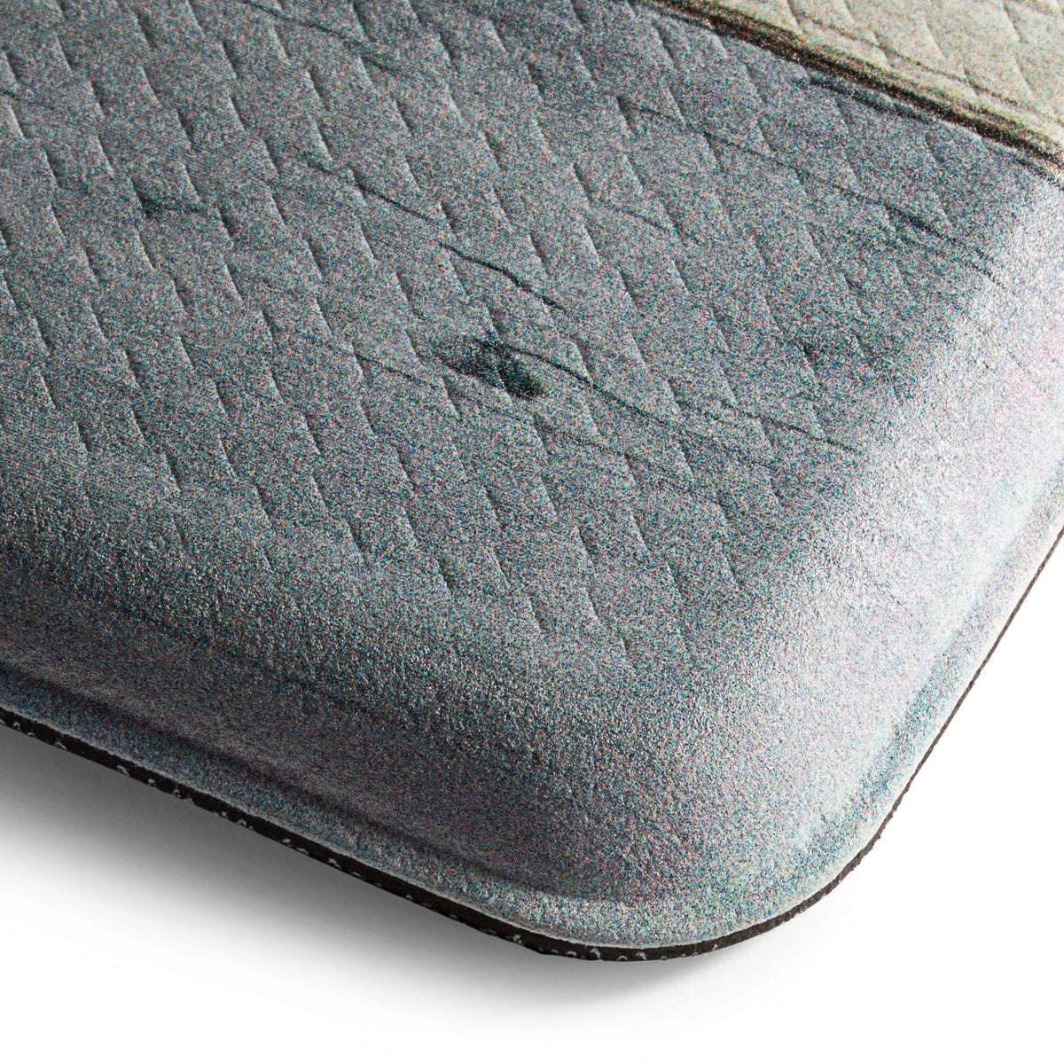 Grey/Blue Floral Anti-Fatigue Kitchen Mat, 17.5"x55" C9547
