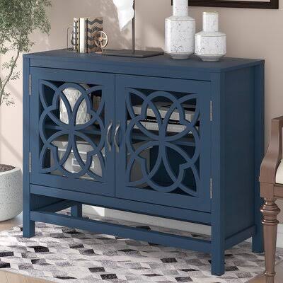 Navy 2-Door Accent Cabinet U525