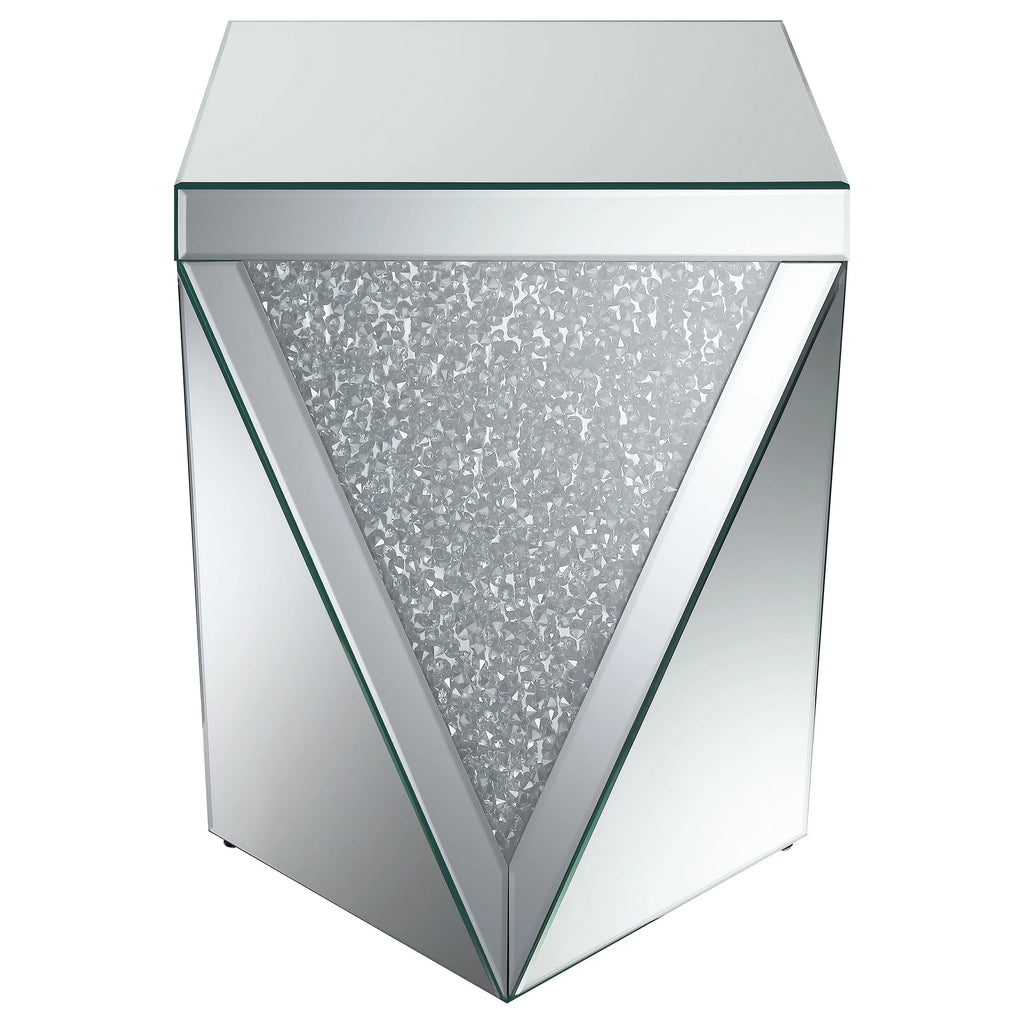 Square End Table with Mirror I376923