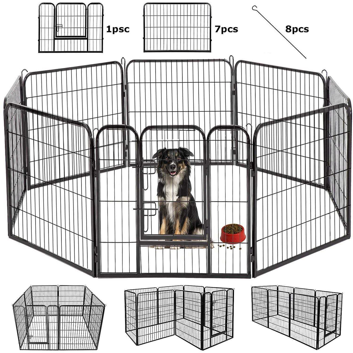 Heavy Duty Pet Playpen Dog Exercise Pen Cat Fence C80552