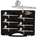 Dual-Action Gravity Feed 6 Airbrush Set E61093