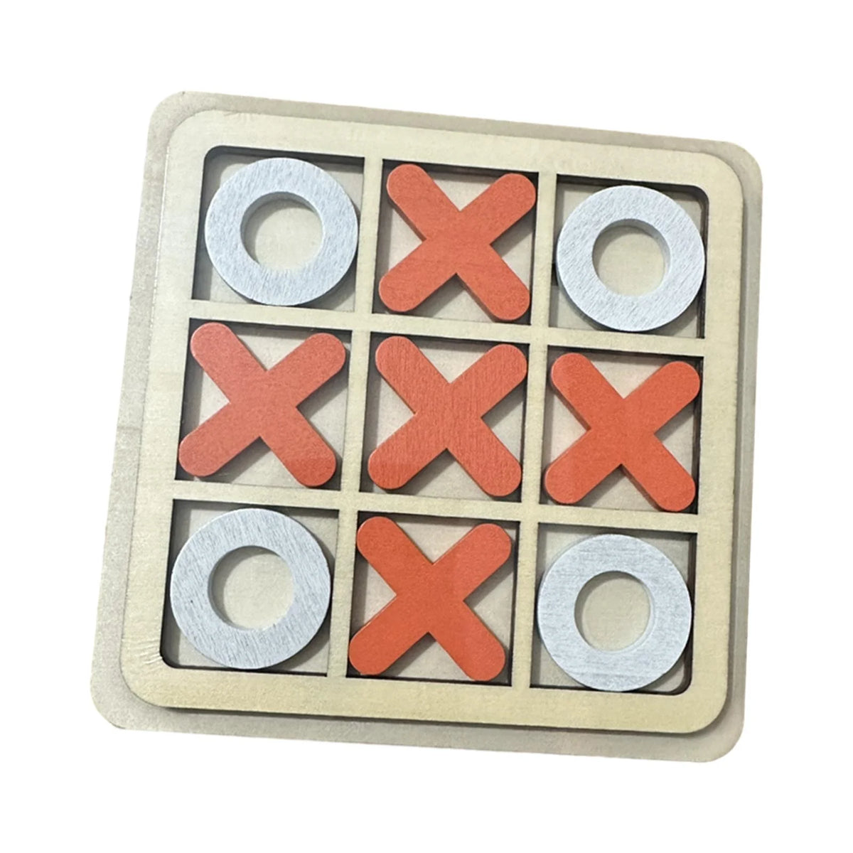 Wooden Board Tic Tac Toe Game Table Toy Puzzle Brain Teaser M850