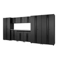 10-Piece Welded Steel Garage Storage System in Black E8608