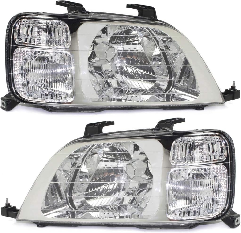 Headlight Assembly Unit Pair Driver and Passenger Side E158