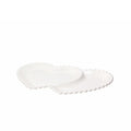Double Heart Plate 31x19cm Ornament Pearl K8168