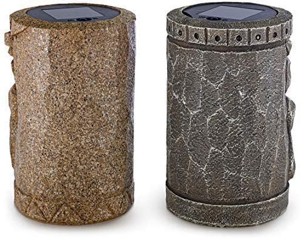 Tribal Tiki Solar Powered Flickering Led Outdoor Decor N5057