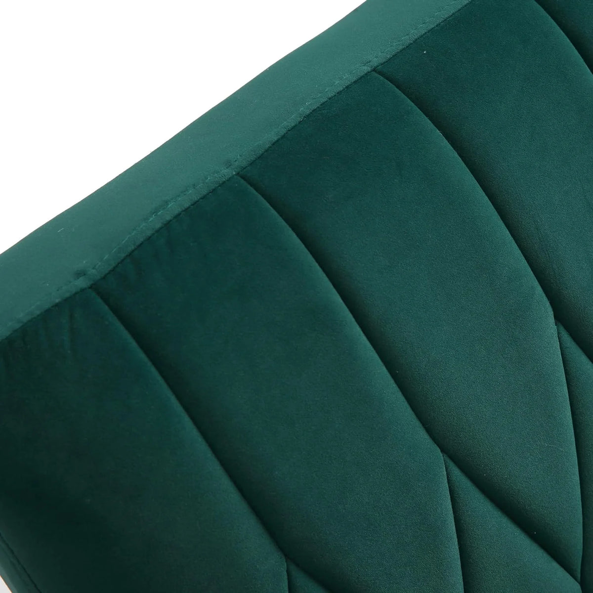 Dark Green Velvet 2 in 1 Accent Chair with Ottoman Y4860