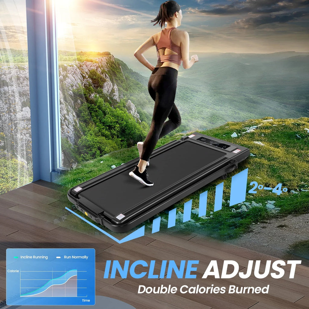 Folding Treadmill 300 Weight Capacity with Remote Control Y472109