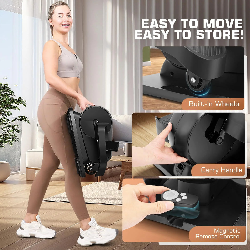 Under Desk Elliptical with Display and Remote Control K209