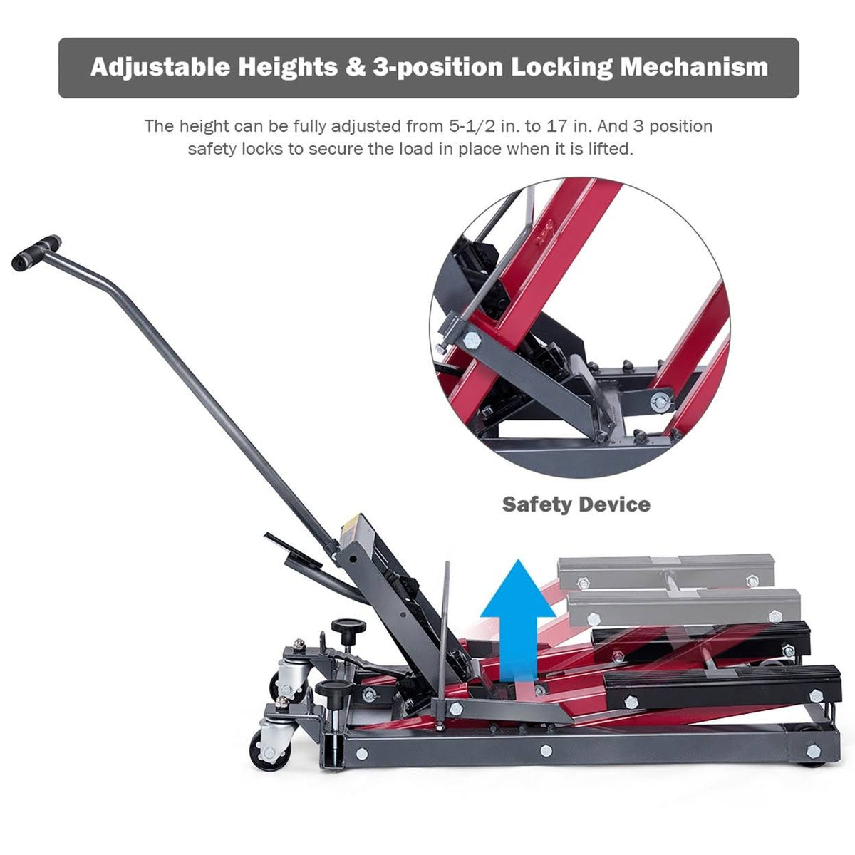 1500 lbs Motorcycle ATV Jack Lift Stand Y4429