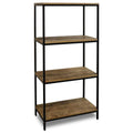 Four Tier Display Bookshelf Wood/Black Finish M979403