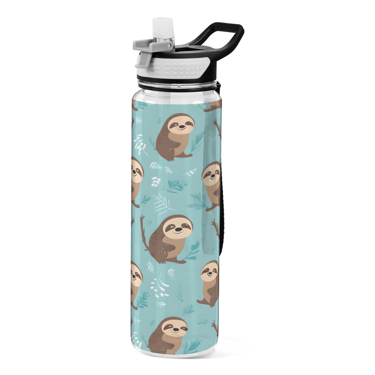 32oz Tritan Leakproof BPA Free Clear Water Bottle with Straw U2666