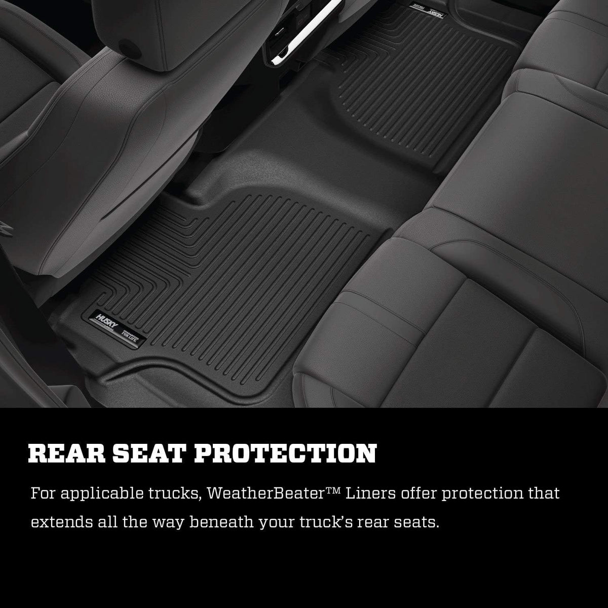 Black Front & 2nd Seat Floor Liners 3 Pcs Q48607