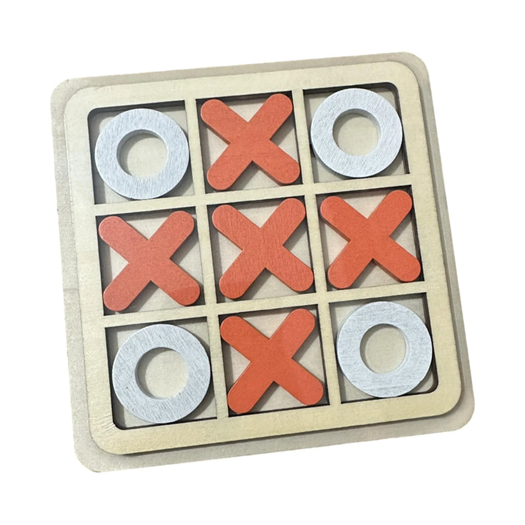 Wooden Board Tic Tac Toe Game Table Toy Puzzle Brain Teaser M850