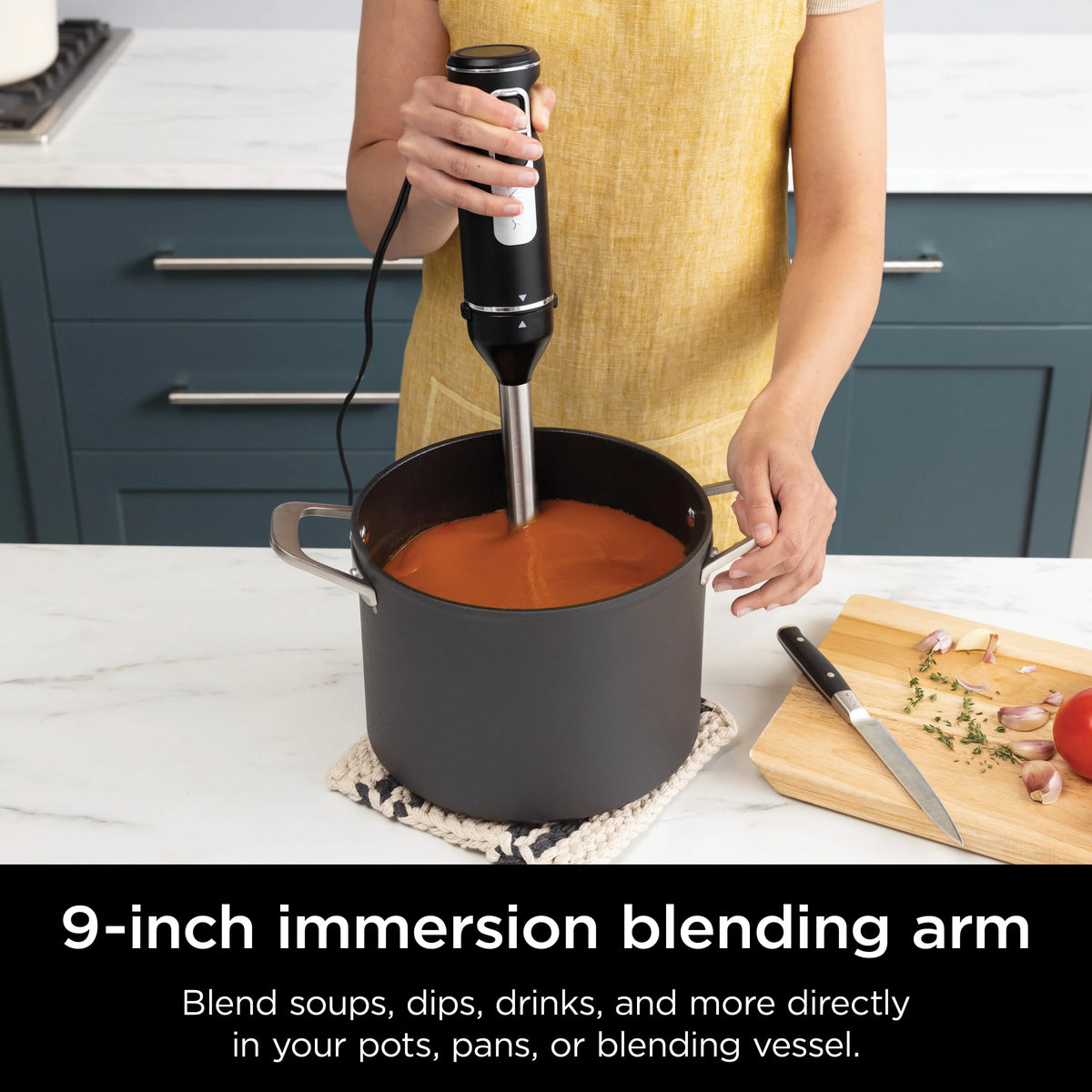 Black Hand Blender and Hand Mixer Combo with Whisk and Beaters G99148