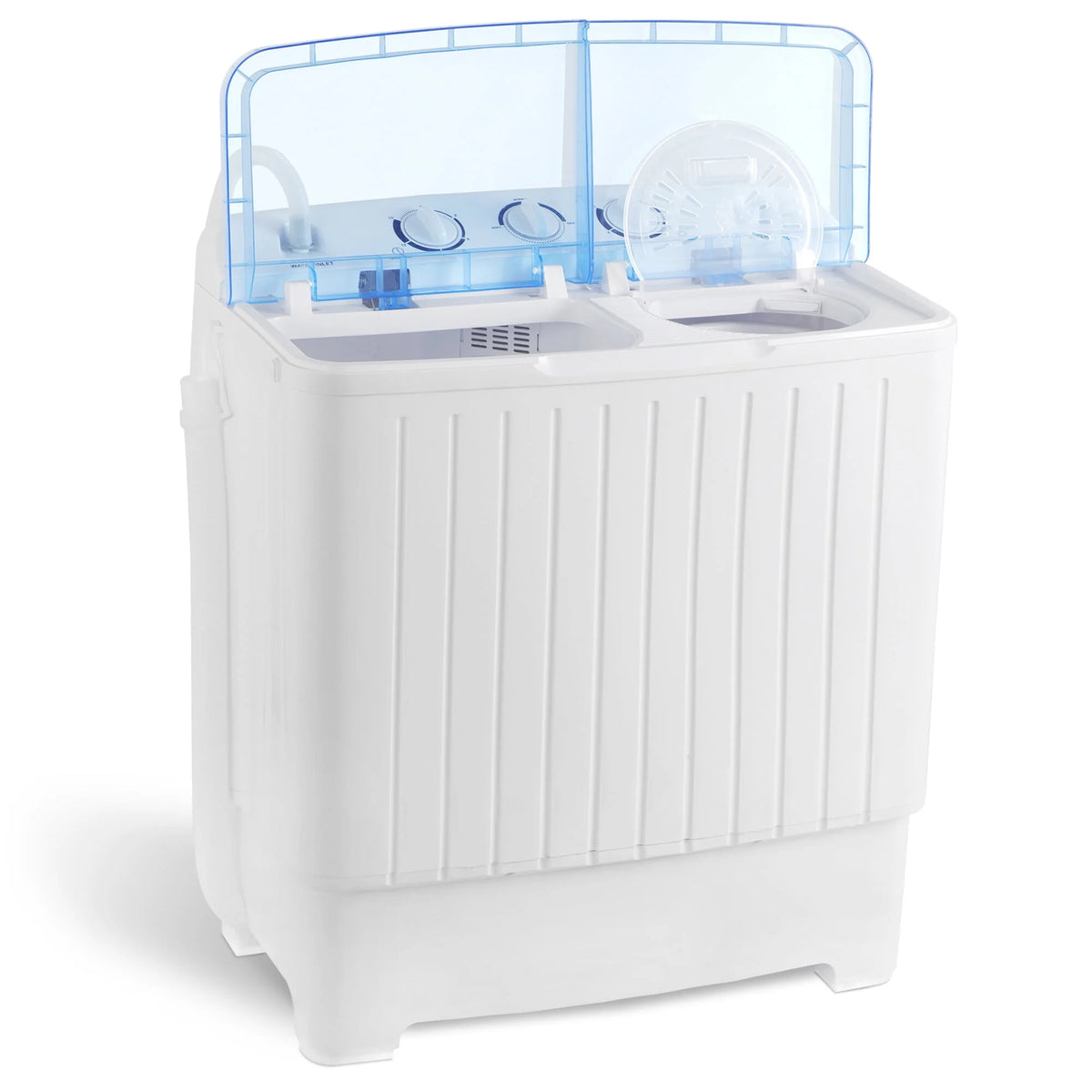 2 in1 Portable Mini Washing Machine Top-Load Twin Tub Washer Spin Dryer, White S54521