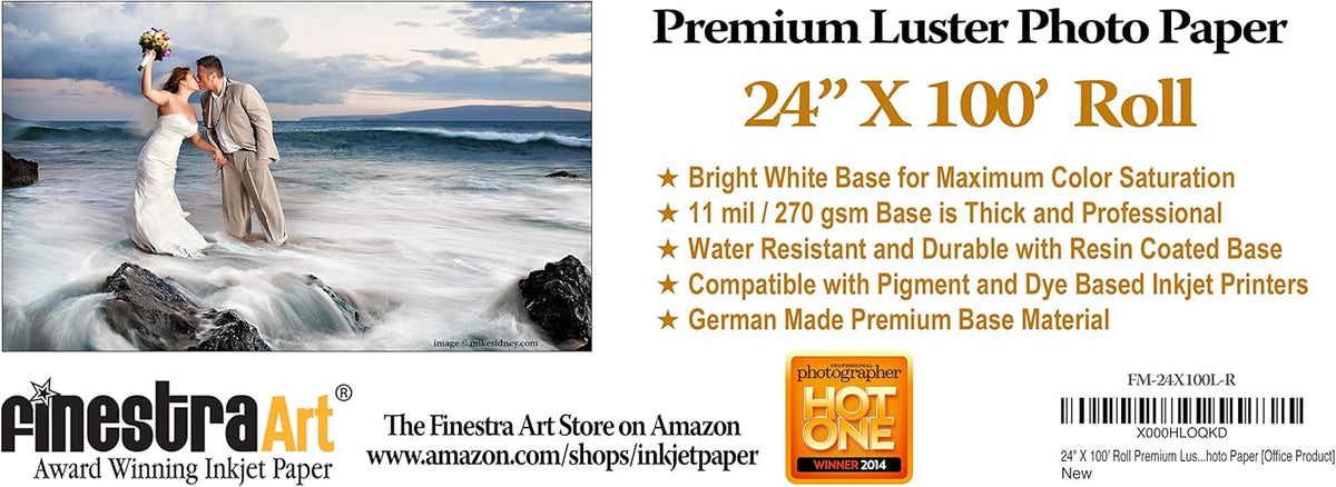 Premium Luster Inkjet Photo Paper Roll P5411
