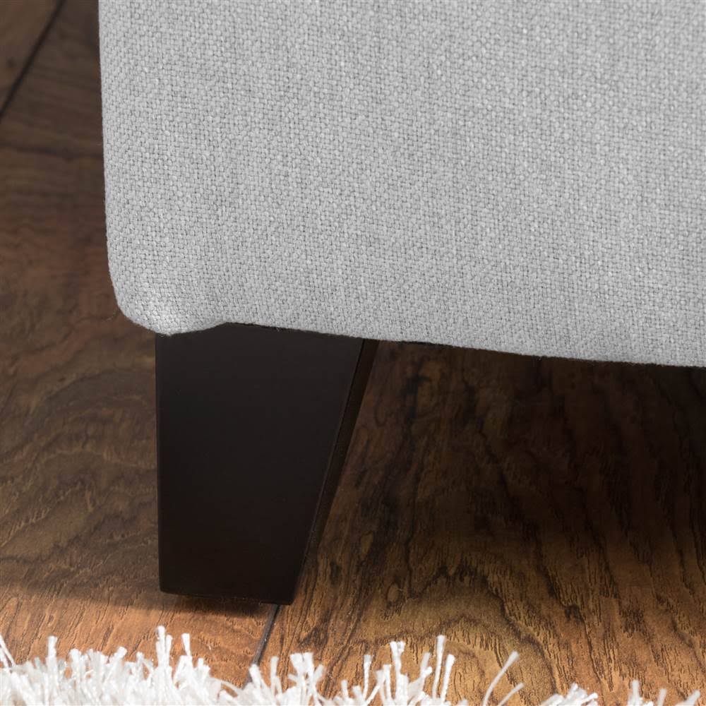Light Gray Storage Ottoman J1802