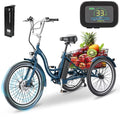 24'' 3 Wheel Electric Tricycle 500W 7-Speed A4607