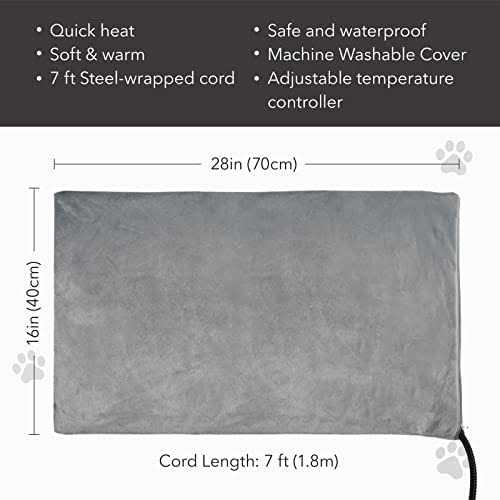 Pet Heating Pad 16 x 18 with Chew Resistant Cord B258236