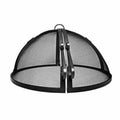 31x22 Welded Carbon Steel Hinged Round Fire Pit Safety Screen N651507