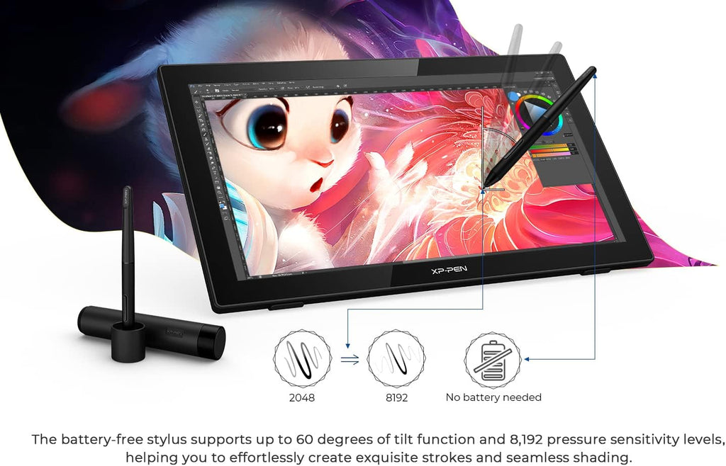 21.5in Drawing Monitor with Screen Digital Graphics Tablet W130
