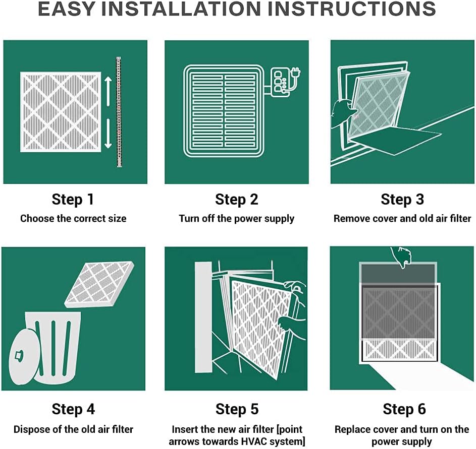 20x20x2 MERV 8 Pleated Air Filter (12-Pack) E756