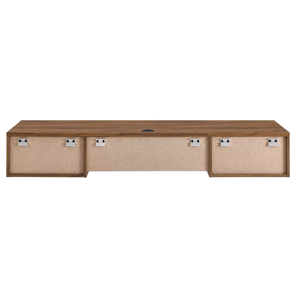 Wall Mount Wood Office Desk in Walnut Q70635