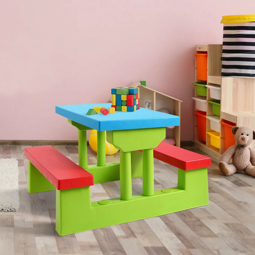 Kids Picnic Table with Umbrella B570