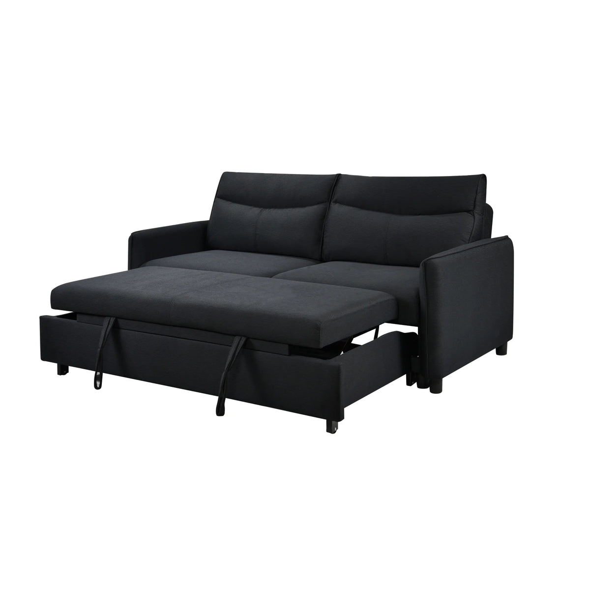 Black Convertible Sleeper Sofa Bed K52589