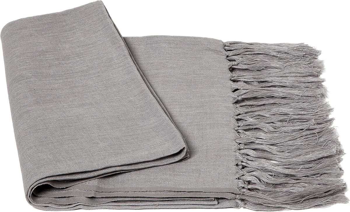100% Linen Solid Throw H46712
