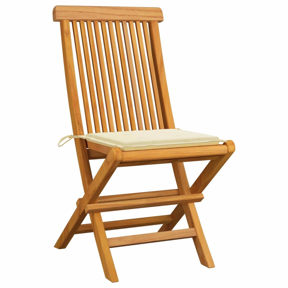 Patio Chairs with Cushions 6 pcs Solid Teak Wood N333
