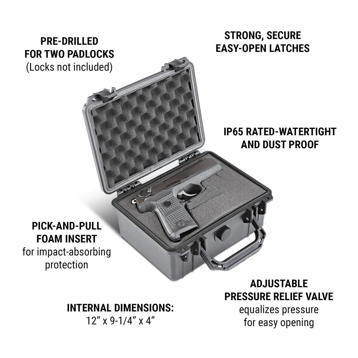 Medium Orange Weatherproof Protective Case S778