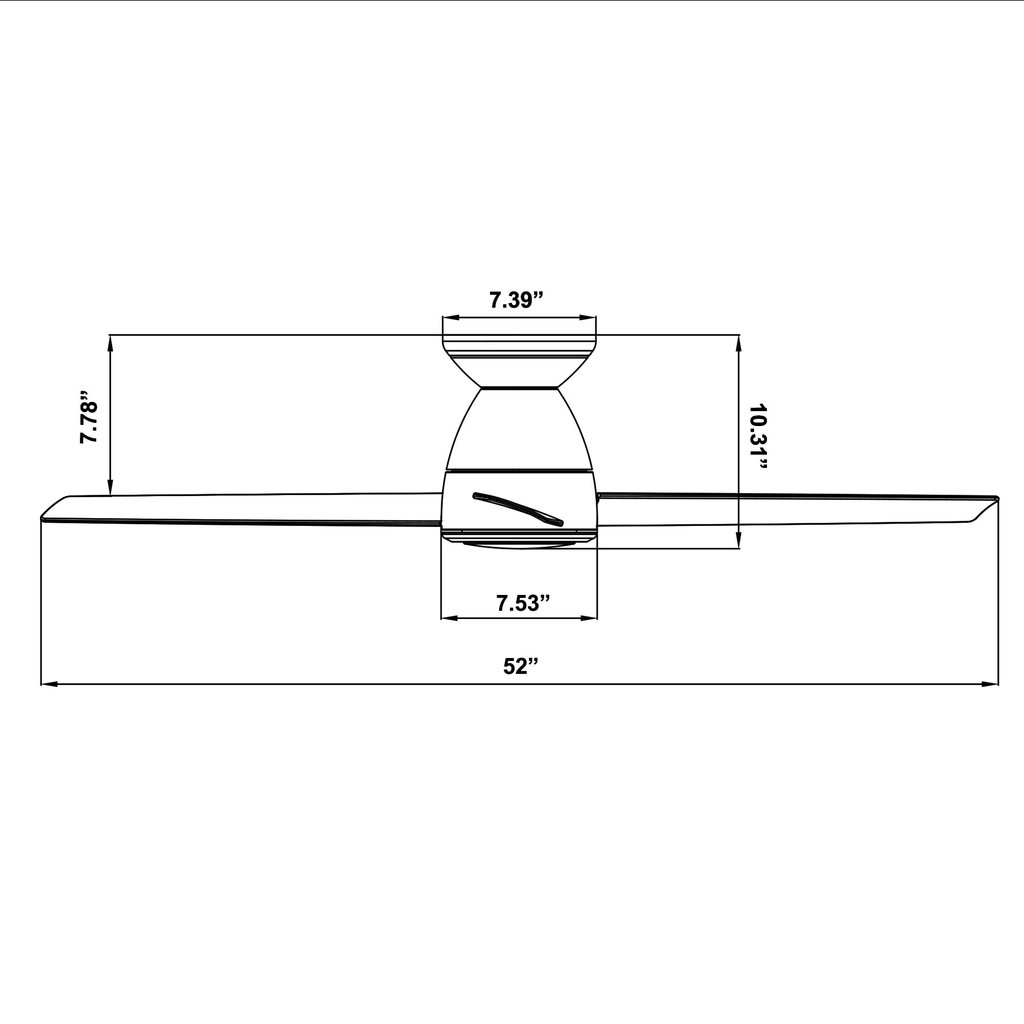 Flush Mount Fan S552