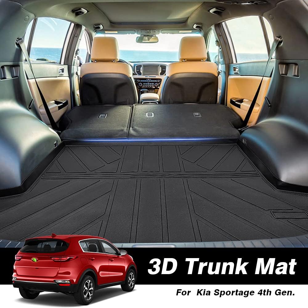 Car Cargo Mat for Kia Sportage 2017 2022 All Weather Custom Fit TPO Cargo Liner M589363