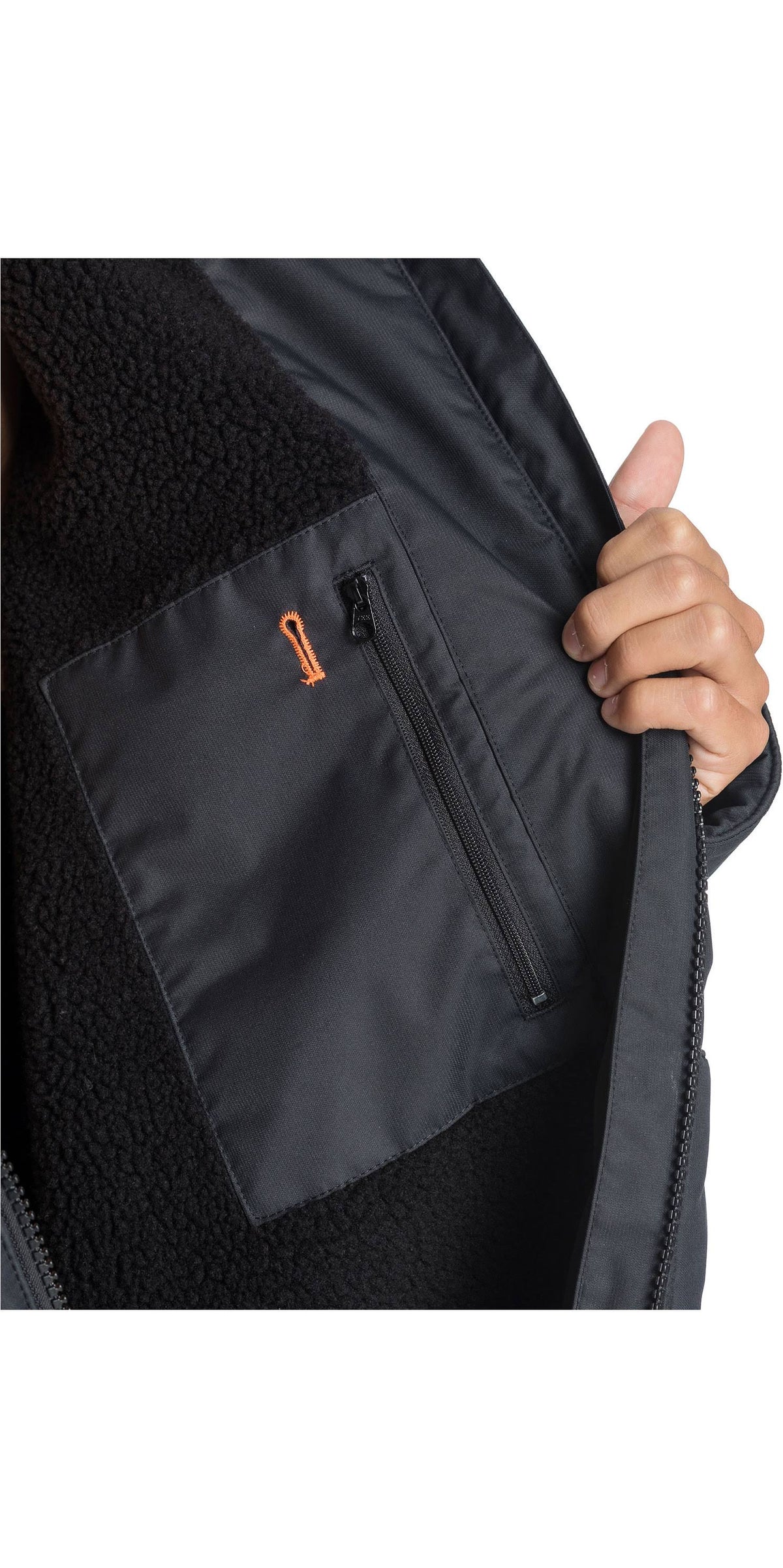 Black Winter Surf Poncho R70591