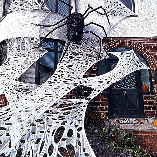 4 lb Giant Elastic Spider Web Halloween Decoration H681